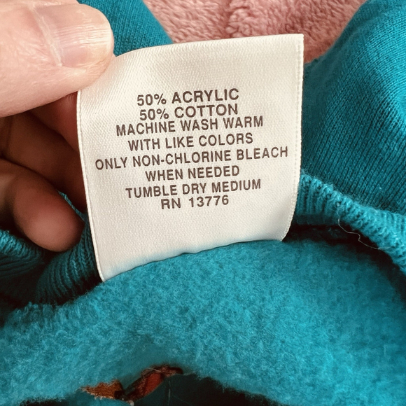 Vintage 80s Cut Out Peek-a-Boo Quilt Sweatshirt XL Farm Country Western - Picture 11 of 12